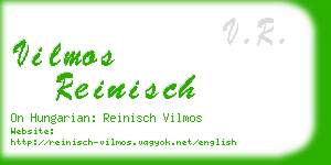 vilmos reinisch business card